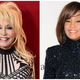 Dolly Parton, left; Whitney Houston.